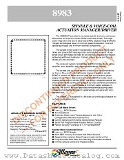 A8983CJT datasheet pdf Allegro MicroSystems