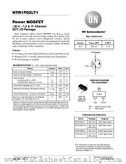 NTR1P02LT3 datasheet pdf ON Semiconductor