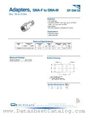 SF-SM50 datasheet pdf Mini-Circuits