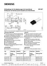 SFH507 datasheet pdf Siemens