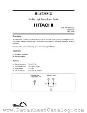 HL6738MG datasheet pdf Hitachi Semiconductor