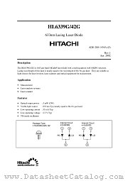 HL6339G datasheet pdf Hitachi Semiconductor