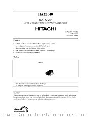 HA22040 datasheet pdf Hitachi Semiconductor