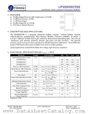 LP3000SOT89-3 datasheet pdf Filtronic