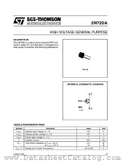 2N720 datasheet pdf ST Microelectronics