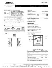 HFA3661 datasheet pdf Intersil