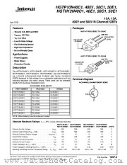 HGTH12N40E1 datasheet pdf Intersil