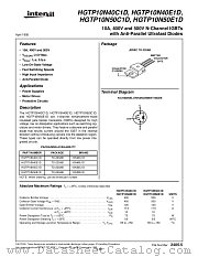 HGTP10N50E1D datasheet pdf Intersil