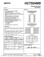HCTS04KMSR datasheet pdf Intersil