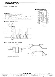 HD14073 datasheet pdf Hitachi Semiconductor