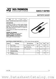 GSCC-7007BS datasheet pdf ST Microelectronics