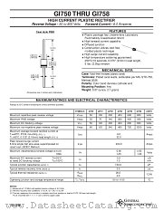 GI758 datasheet pdf General Semiconductor
