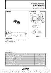 FS3UM-14 datasheet pdf Mitsubishi Electric Corporation