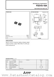FS5VS-18 datasheet pdf Mitsubishi Electric Corporation