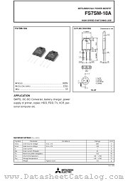 FS7SM-18 datasheet pdf Mitsubishi Electric Corporation