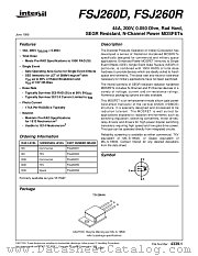FSJ163D3 datasheet pdf Intersil