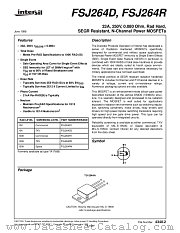 FSJ163R4 datasheet pdf Intersil