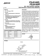 FSJ9160R1 datasheet pdf Intersil