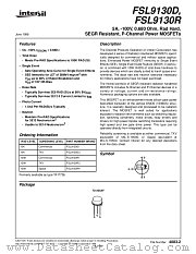 FSL9130D3 datasheet pdf Intersil