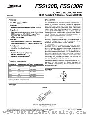 FSS130D3 datasheet pdf Intersil