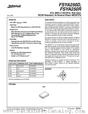 FSYA250D3 datasheet pdf Intersil