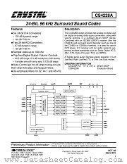 CS4228A-KS datasheet pdf Cirrus Logic
