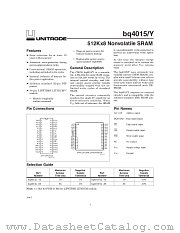 BQ4015YMS-85N datasheet pdf Texas Instruments