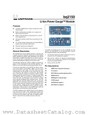 BQ2150B-XXX datasheet pdf Texas Instruments