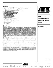 AT89LS53-12AI datasheet pdf Atmel