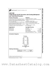 ADC1038CIWM datasheet pdf National Semiconductor