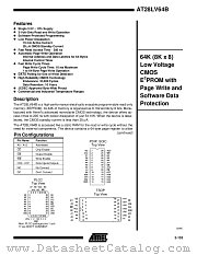 AT28LV64B-20SI datasheet pdf Atmel