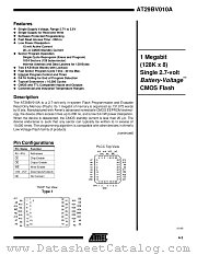 AT29BV010A-30TC datasheet pdf Atmel