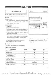 DBL1019 datasheet pdf Daewoo Semiconductor