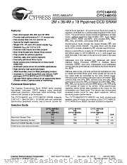 CY7C1484V33-250BZC datasheet pdf Cypress