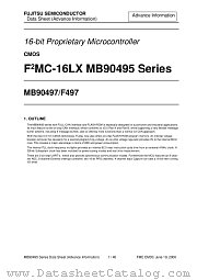 F497 datasheet pdf Fujitsu Microelectronics