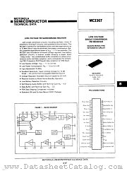 MC3367 datasheet pdf Motorola