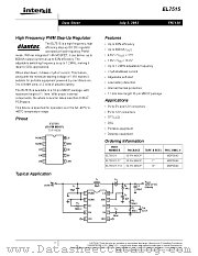 EL7515IY-T13 datasheet pdf Intersil