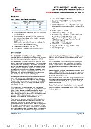 HYB25D256160BTL-5A datasheet pdf Infineon
