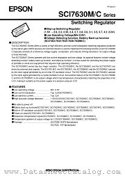 SCI7630 datasheet pdf Epson Company