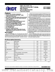 IDT71V65803S150BGI datasheet pdf IDT