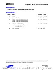 KM736V989 datasheet pdf Samsung Electronic