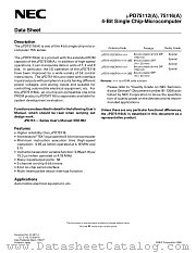 UPD75116GF datasheet pdf NEC
