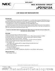UPD75212A datasheet pdf NEC