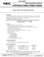 UPD78368AGF datasheet pdf NEC