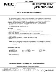 UPD78P368A datasheet pdf NEC