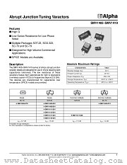 SMV1405 datasheet pdf Alpha Industries Inc