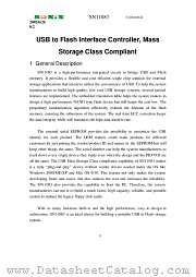 SN11083 datasheet pdf SONiX Technology Company