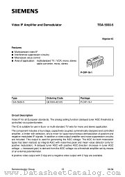 TDA5930-5 datasheet pdf Siemens
