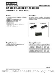 KA3080BDTF datasheet pdf Fairchild Semiconductor