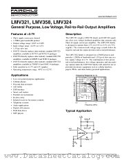 LMV321AP5XNL datasheet pdf Fairchild Semiconductor